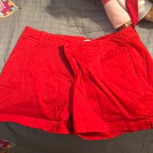 Red shorts